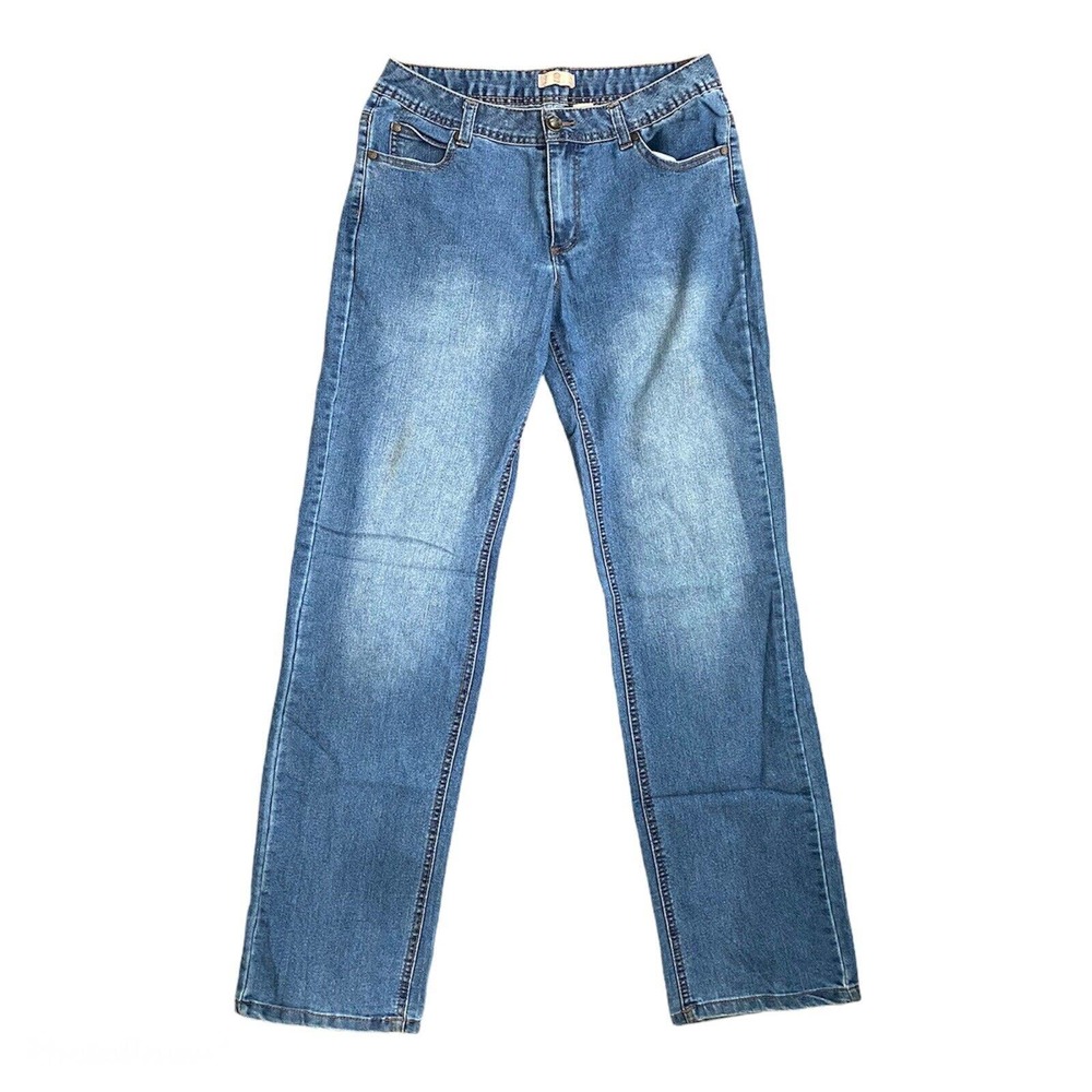 Natural Reflection Jeans NRJ Straight Leg Med Wash Jeans Size 6 Tall.